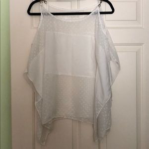 Fun & Flowy White Blouse